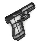 Вырубка для пряников Пистолет 8,1*12 см (3D)